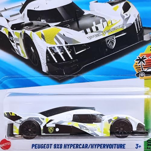 Image of Hot Wheels Peugeot 9x8 Hypercar Exotics Ages 3 Years and Up 174 /250 (White)