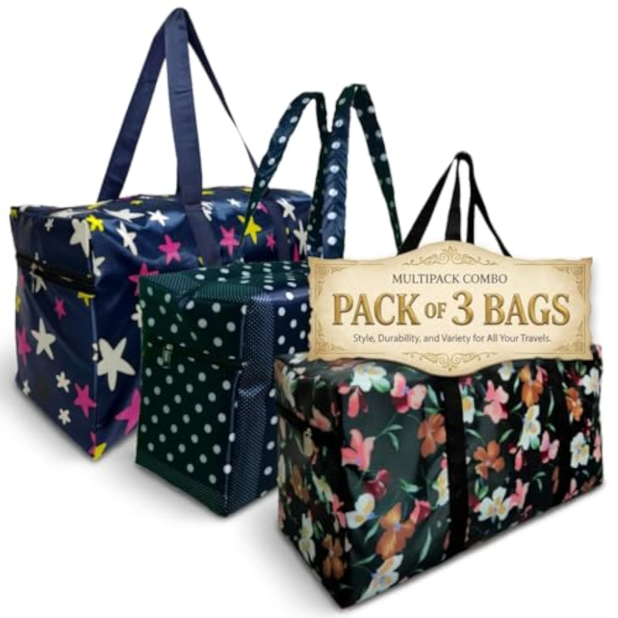 Travel Duffel Bag Combo, Expandable for Women