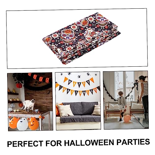 Tissu Halloween tête de mort imprimé pour patchwork et décoration créative - 7