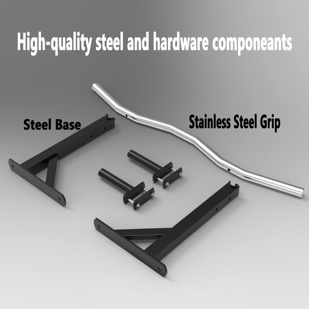 Wall Mounted Pull Up Bar, Space Saving Ceiling Steel Fitness Horizontal Bar, Home Gym Strength Training Bar, Load 661 LB