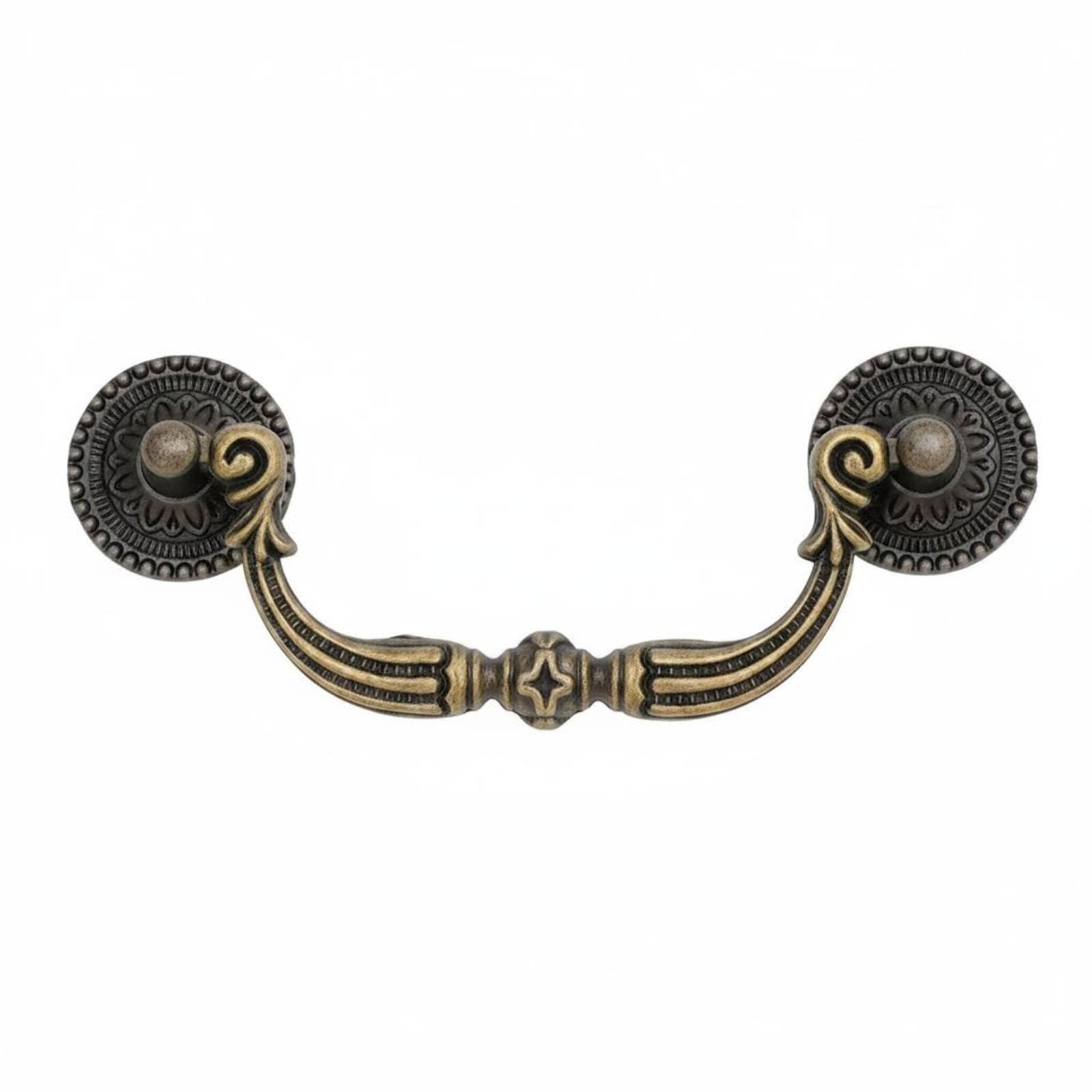 Zinc Alloy Antique Bail Pull Vintage Drawer Handle European Design Drop Handle for DIYers, 93MM|Antiques | Architectural & Garden | Hardware-image-5