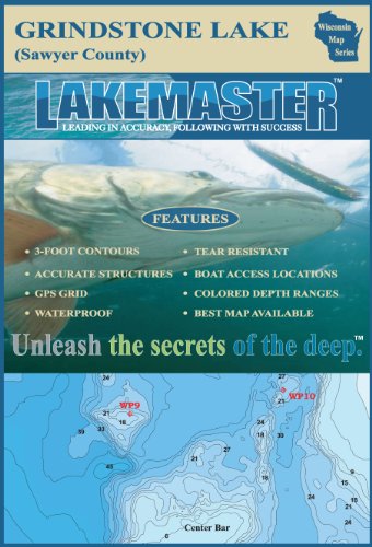 Lakemaster LPWIGEP03-05 Paper Map Grindstone (Sawyer)
