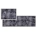 Produktbild ASTRA Flauschige Sauberlaufmatte weich - Pure & Soft - Allover grau 2er Set 50x70 & 50x150 cm - Waschbarer Küchenteppich innen - Türmatte strapazierfähig