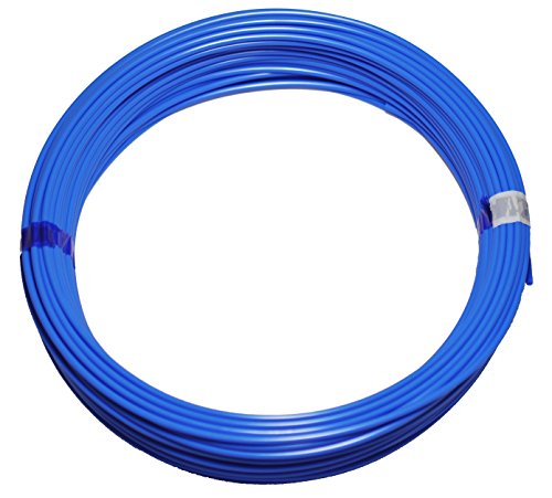 Preisvergleich Produktbild Polyethylen-Schlauch PE Pneumatikschlauch, 6mm, 50 Meter Rolle, Farbe: blau