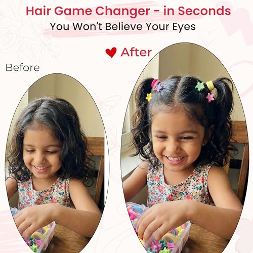 Image of TEMPERIA Hair Accessories Birthday Gift Items for Girls & Kids | Combo of Claw Clips, Rubber Bands, Hairpins & More | Cute Hair Styling Kit for Baby Girls for Party & Wedding | Multicolor -95pcs