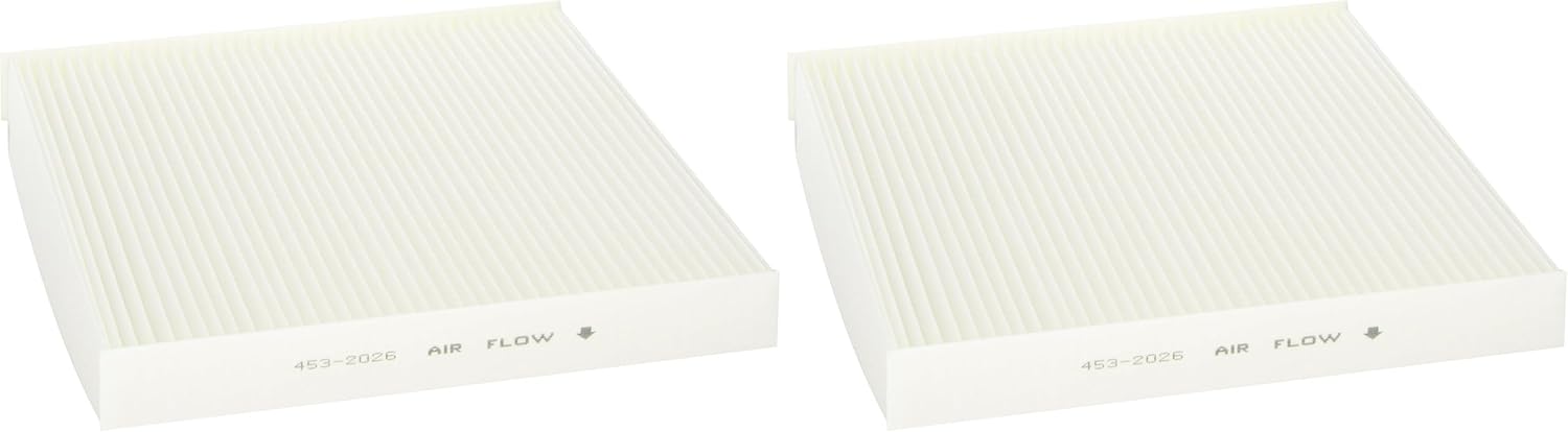 Denso 453-2026 Cabin Air Filter for 2003-2018 Acura/Honda with 9.26” x 8.9” x 1.2” Filter (Pack of 2)