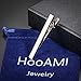 HooAMI Mens Fashion Metal Simple Necktie Tie Bar Clip 2 3/8