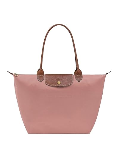 Longchamp 'Large 'Le Pliage' Nylon Tote Shoulder Bag, Pink Tea
