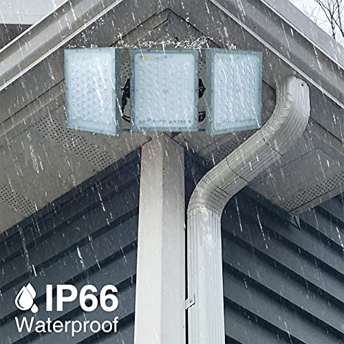 Stasun Led Flood Light Outdoor, 300W 27000Lm Outdoor Lighting With 330° Lighting Angle, 5000K, 3 Adjustable Heads, Ip66 Waterproof Led Exterior Security Area Lights For Yard, Stadium, Parking Lot #TOP3