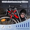 Alarma para bicicleta Cruxer de 110dB con soporte para tubo de asiento, recargable por USB-C con control remoto | 3 tonos de timbre y 3 volúmenes y 7 sensibilidades ajustables, resistente al agua IP65, alcance inalámbrico de 229FT, vibración antirrobo, paquete de 2 6
