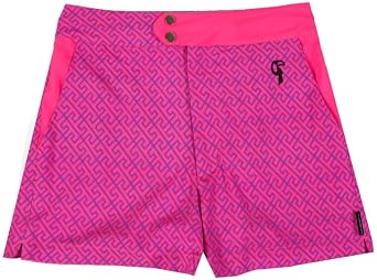 Luxe Swim Trunks - 4 Way Stretch, Quick Dry, Chlorine Resistant, Built in Compression Liner US, Alpha, Small, XX-Large, Regular, Regular, XL/36, Magenta