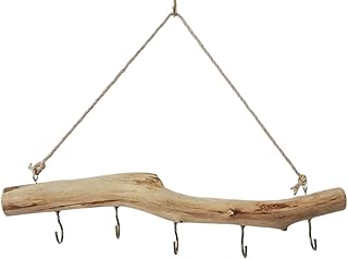45 Cm Crochets Décoratifs En Bois Flotté Pour La Maison, Décoration De Branche En Bois Avec Crochets, Branches Décoratives Bo-is Flotté Naturels, Vintage Rustique, Support Mural Pour Clés, Écouteurs