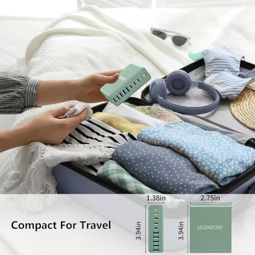 Image of 320W USB C Charger Block, MGRNPONY 10-Port GaN USB C Charging Station Green | PD 65W Laptop Fast Charger Adapter for MacBook Pro /Air, DELL, iPad, iPhone, Samsung Galaxy
