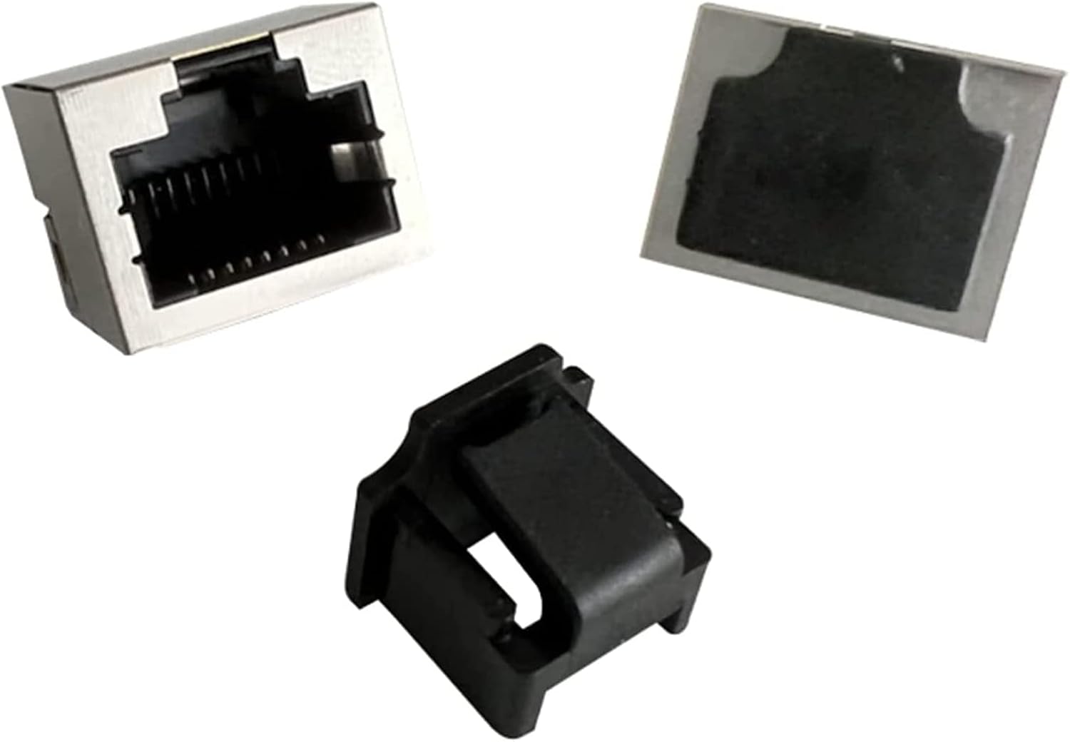 10Pcs RJ45 Jack Dust Cover, Reusable,RJ45 Dust Cover Cap,RJ45 Anti Dust Cover Cap Protector Plug Protects Ethernet Hub Port for RJ45 Female Port for TV,Computer,Other Devices (Black)