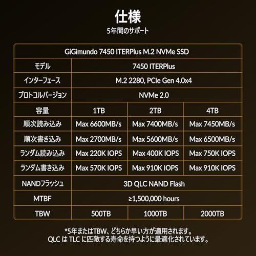 GiGimundo 7450 ITERPLUS 2TB SSD の商品画像 7