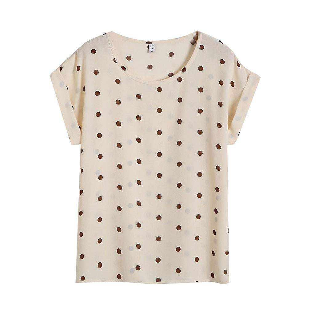 ADMAY Camiseta Casual 2023 Camiseta Mujer Camisa Tops Camiseta de Manga Corta Floral Salvaje Camisetas de Mujer de Gasa Impreso Camiseta Elegante de Manga Corta