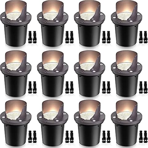 SUNVIE 12 Pack Low Voltage Landscape Lights Cover