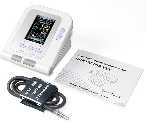CONTEC08A-VET Digital Veterinary Blood Pressure Monitor Dog/Cat/Pets Small Cuff Size 2.3”-4.3” - Image 7