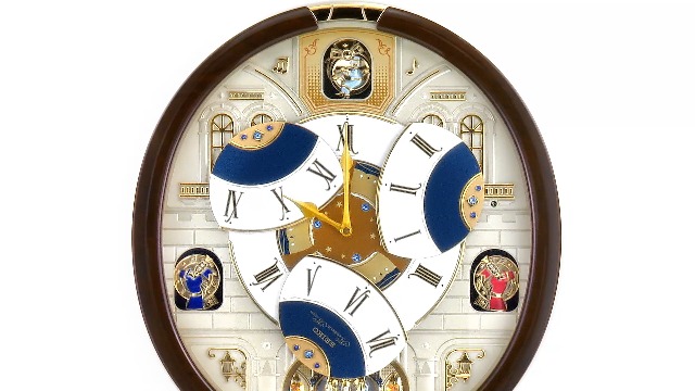 Amazon.com: Seiko QXM371BRH 18 Melodies in Motion Rotating