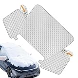 Copertura Antineve Magnetica Per Parabrezza Auto - Protezione Antigelo Invernale Addensata | Scudo Di Protezione Dal Ghiaccio Per Tutte Le Stagioni | Finestra Anteriore Impermeabile A Metà, Anti