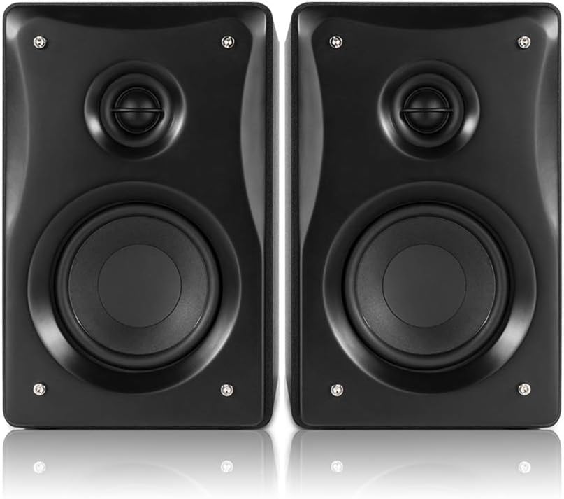 VONYX BX40 Active Powered Studio Monitor Speakers 4" Media Desktop DJ Producer (Pair)