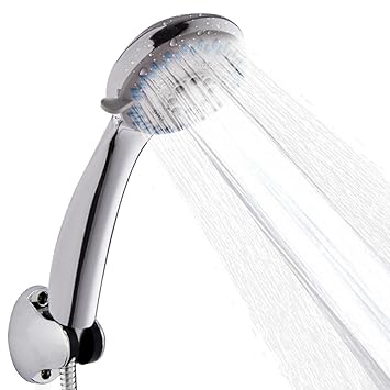 Adjustable three-mode full shower, water-saving sanitary ware, high-power silicone pressurized shower, hand-held shower in the bathroom, spray head