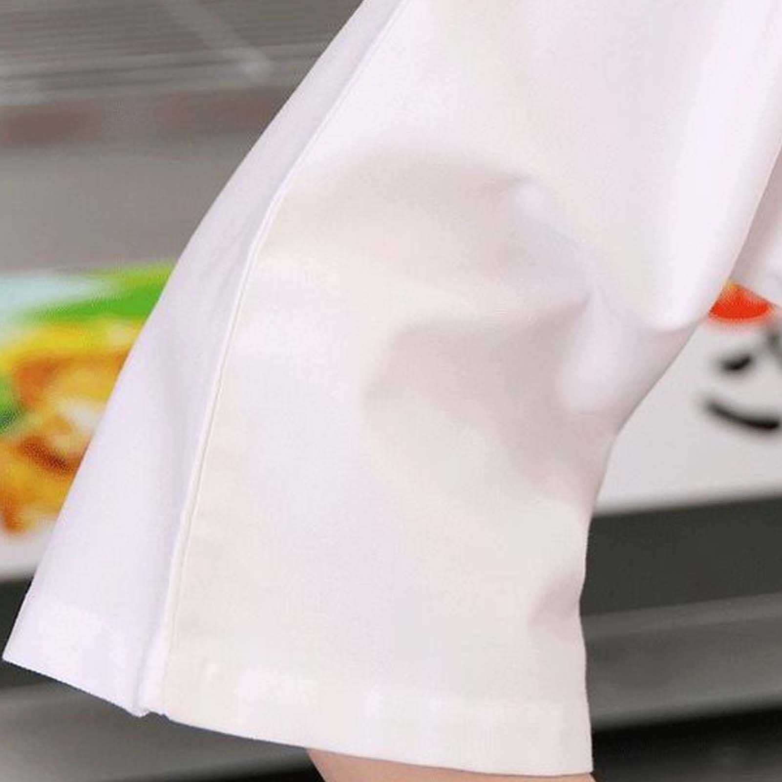 FAXIOAWA Chaqueta de Chef de Sushi Unisex, Uniforme de Media Manga de Estilo japonés, versión clásica, Chaqueta de Camarero de Cocina de Hotel Transpirable