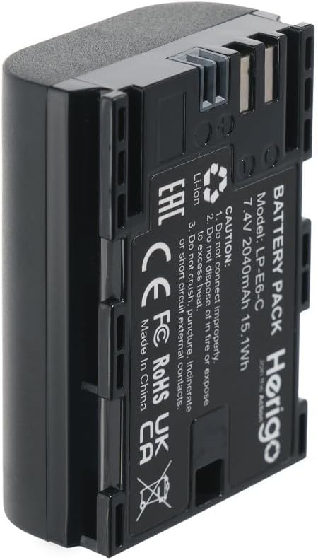 LP-E6-C 2040mAh Type-C Şarjlı Batarya (LP-E6 Uyumlu)