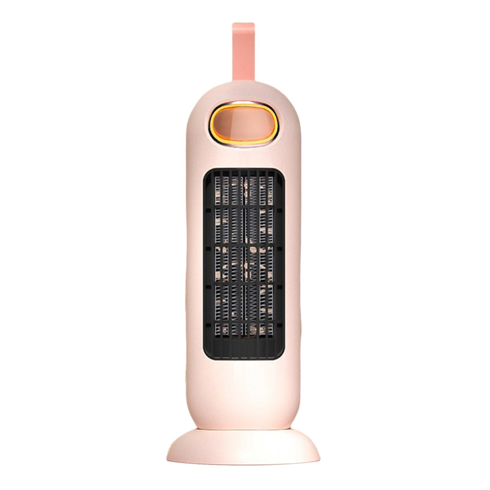 Electric Space Heater Fan Heater Desktop Heater for Office Desk Living Room Pink-image-6