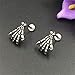LALANG 1 pc Lip Stud Earring Skeleton Hand Ear Cuff Piercing Ring Bar Jewelry