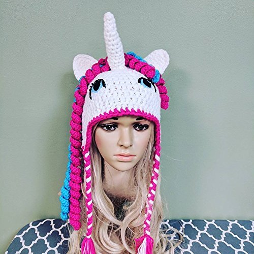 Crochet hat unicorn