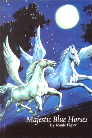 Majestic Blue Horses Paperback