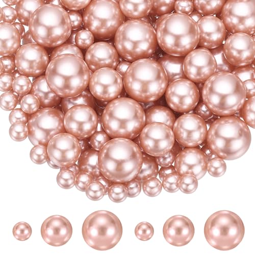 YELARXI 280Pcs No Hole Pearl Beads, 8/14/18mm Vase Fillers Faux