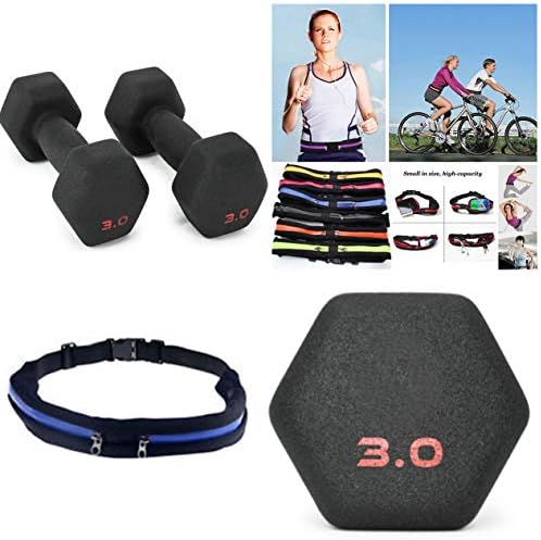 HK Online NEOPRENE or RUBBER HEX DUMBELLS Set, CAST IRON or VINYL KETTLEBELL, WEIGHTED BAG, SUMO Squat, WALKING Lunges, Weight Training, Cardio & Twin Zip GYM BELT