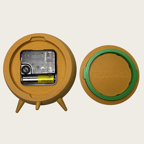 Miniatura 5 de Reloj despertador analógico pequeño para mesa, escritorio, estantería, mesita de noche, sala de estar, decoración de habitación de invitados,