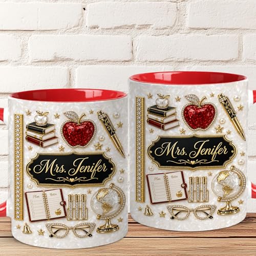 Taza personalizada para maestro temática graduación miniatura 4