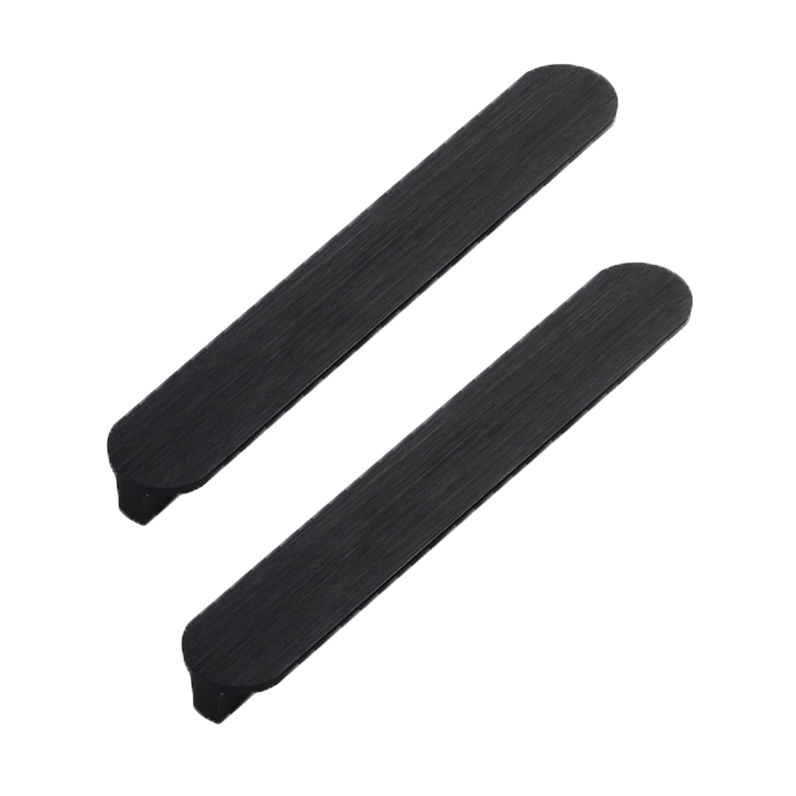 Leviers de porte à dessin et poignées de placard en aluminium noir mat