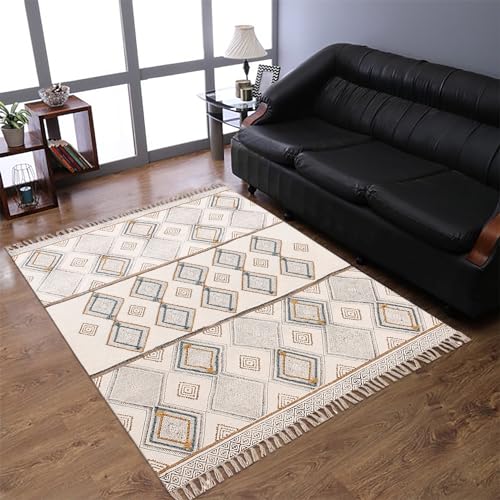Alfombra de pasillo para dormitorio pequeño estilo Kilim 3