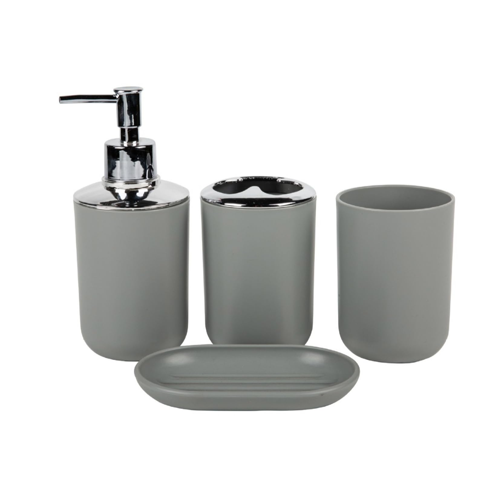 Toothbrush Holder, Soap Dispenser Tray & Countertop Storage Soap Dispenser and Toothbrush Holder