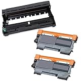 Paquete que incluye: 3 piezas (unidad de tambor dr2300 de 1 pieza y cartuchos de tóner de 2 piezas TN2320) | COLOR: negro. Tóner premium: proporciona texto claro y fotografía natural.