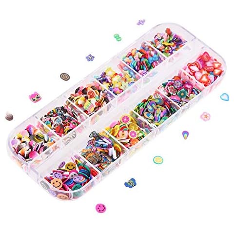 CCINEE Nail Art Slice Polymer Clay Decoration Cover