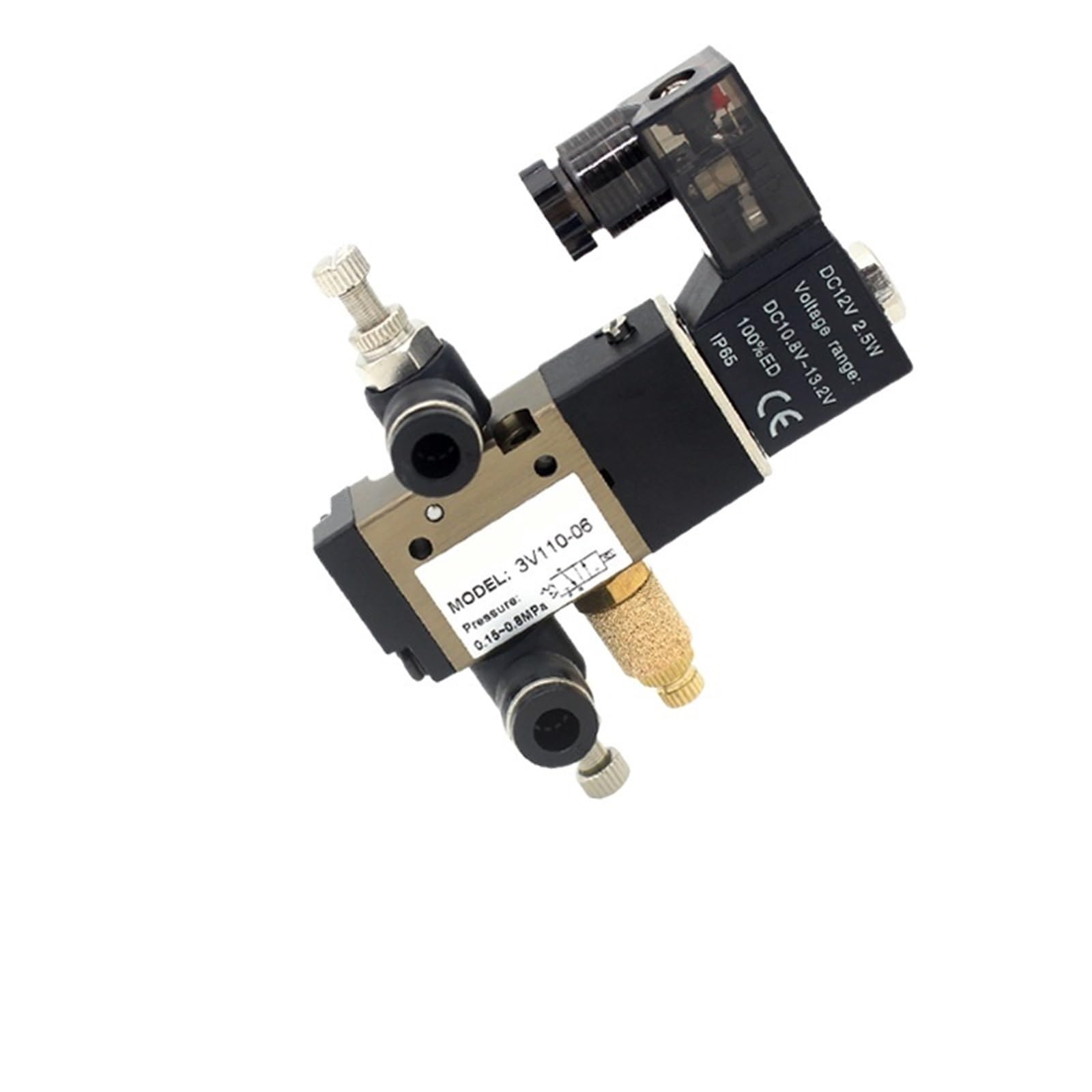 Électrovanne 3 ports 2 positions 3V110-06-NC distributeur pneumatique AC220V