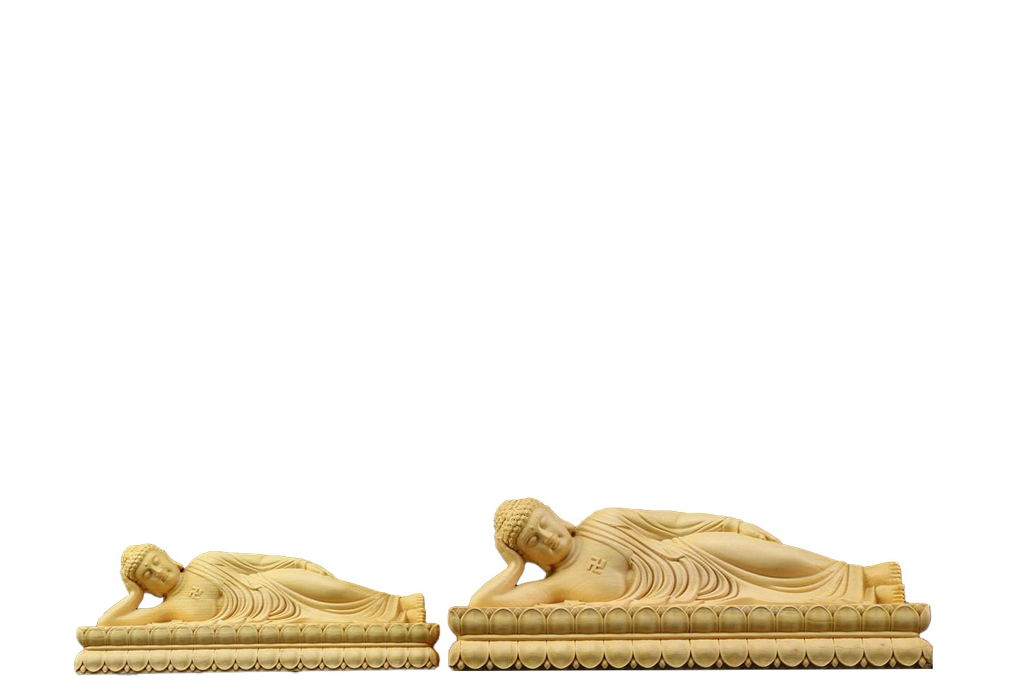 Amazon｜釈迦如来涅槃像 木彫り仏像 ツゲ製 高さ15cm×幅6cm×奥行4.8cm