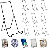 Carmona 10-Pack Multi-Purpose Wire Easel Display Stand for Book Holder, Plate & Picture Frame Stand