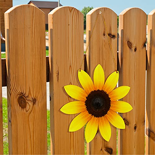 4 Pieces Unfinished Sunflower Wood Cutout Wooden Sunflower Hanging Decor Rustic Sunflower Door Hanger Diy Flower Welcome Sign With Rope For Art Craft, Home Decoration, 2 Styles #TOP6