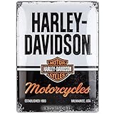 harley davidson posters for sale BESONDERS PRAKTISCH: Metall-Schild mit vorgebohrten Löchern zur kinderleichten Anbringung mit Nägeln an der Wand