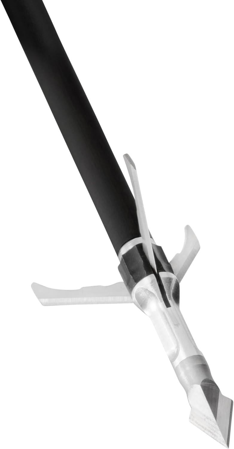 Grim Reaper 1803 Razorcut Broadhead – 100 Grain, 3-Blade 1-3/8" Cut, Stainless Steel Tip, Fixed Blade Arrowhead for Bowhunting and Big Game Hunting