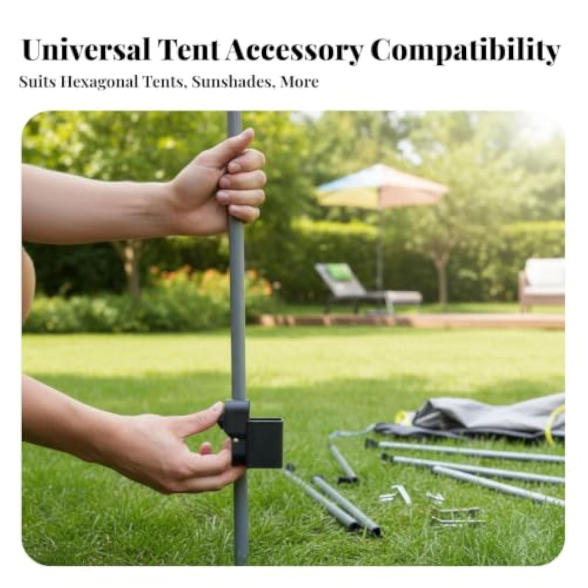Pop-up Gazebo Connector, Push-Button Release Canopy Frame Component