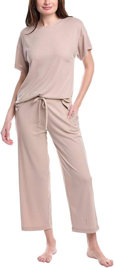 N Natori Women's Soothe Short Slv Pj Set Length 25" Inseam 26"