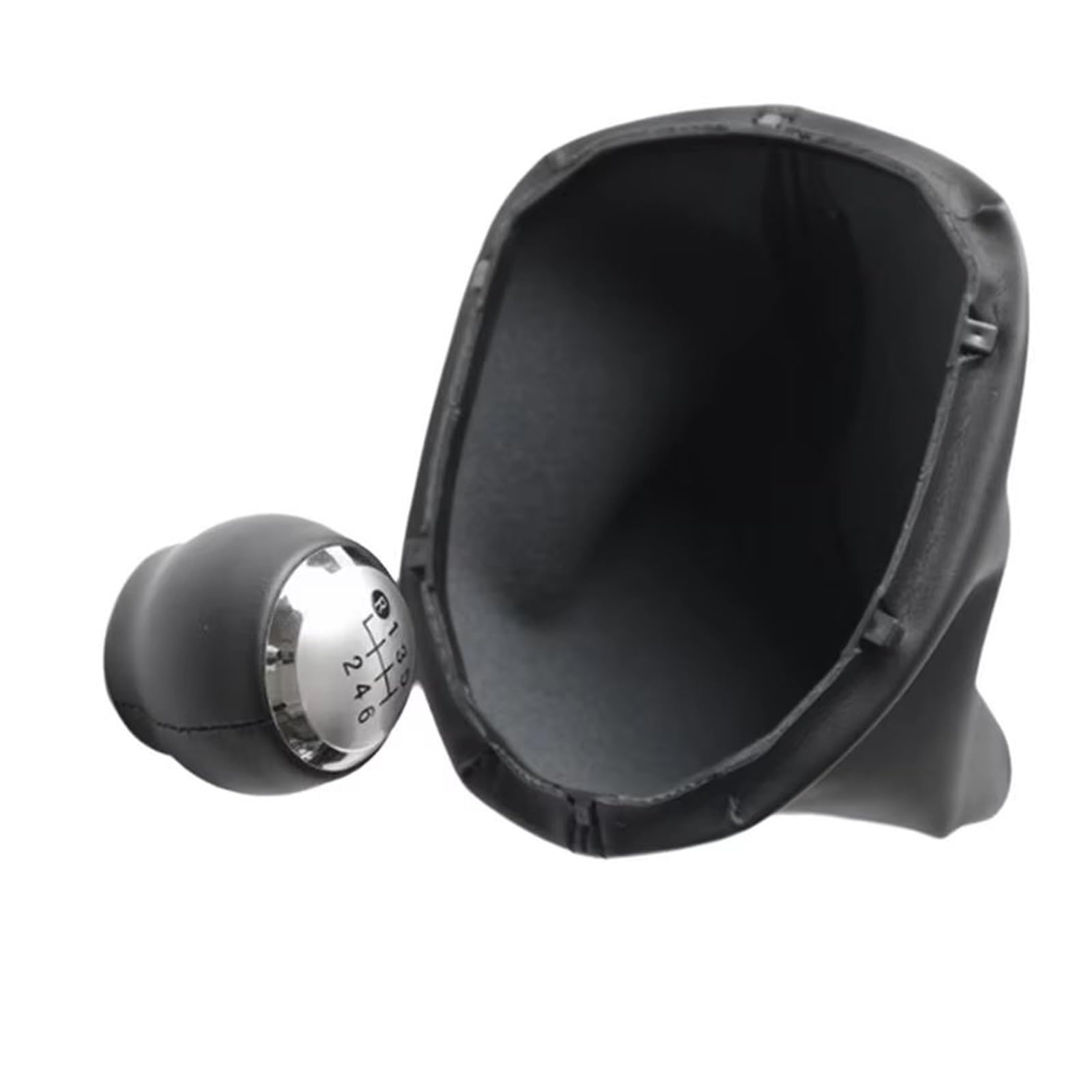 WYLWSHA Shift Gear Knob Cover for Toyota for Yaris II 2 for MK2 2005-2011 Car Manual Transmission 6 Speed Gear Shift Knob with Dust Cover(Black)